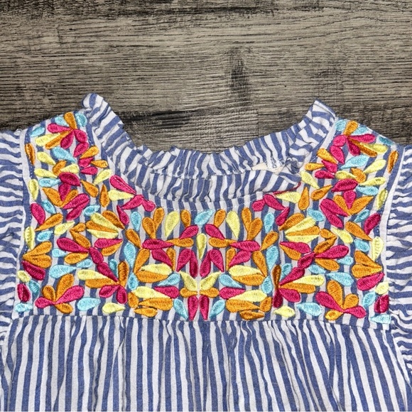 JODIFL Blue and White Sleeveless Sundress - Picture 3 of 5